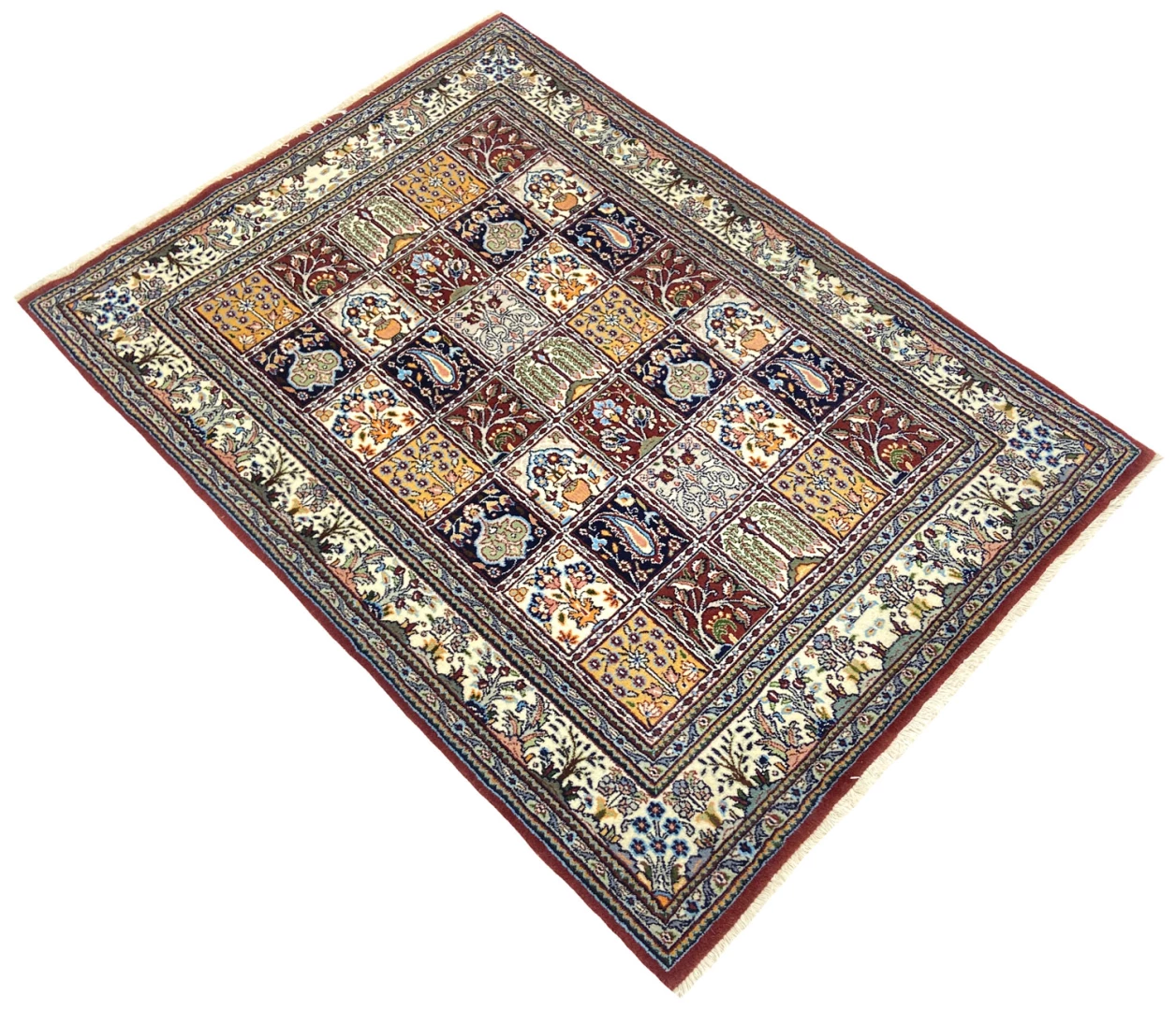 Moud Perserteppich aus Iran, 149 × 106 cm