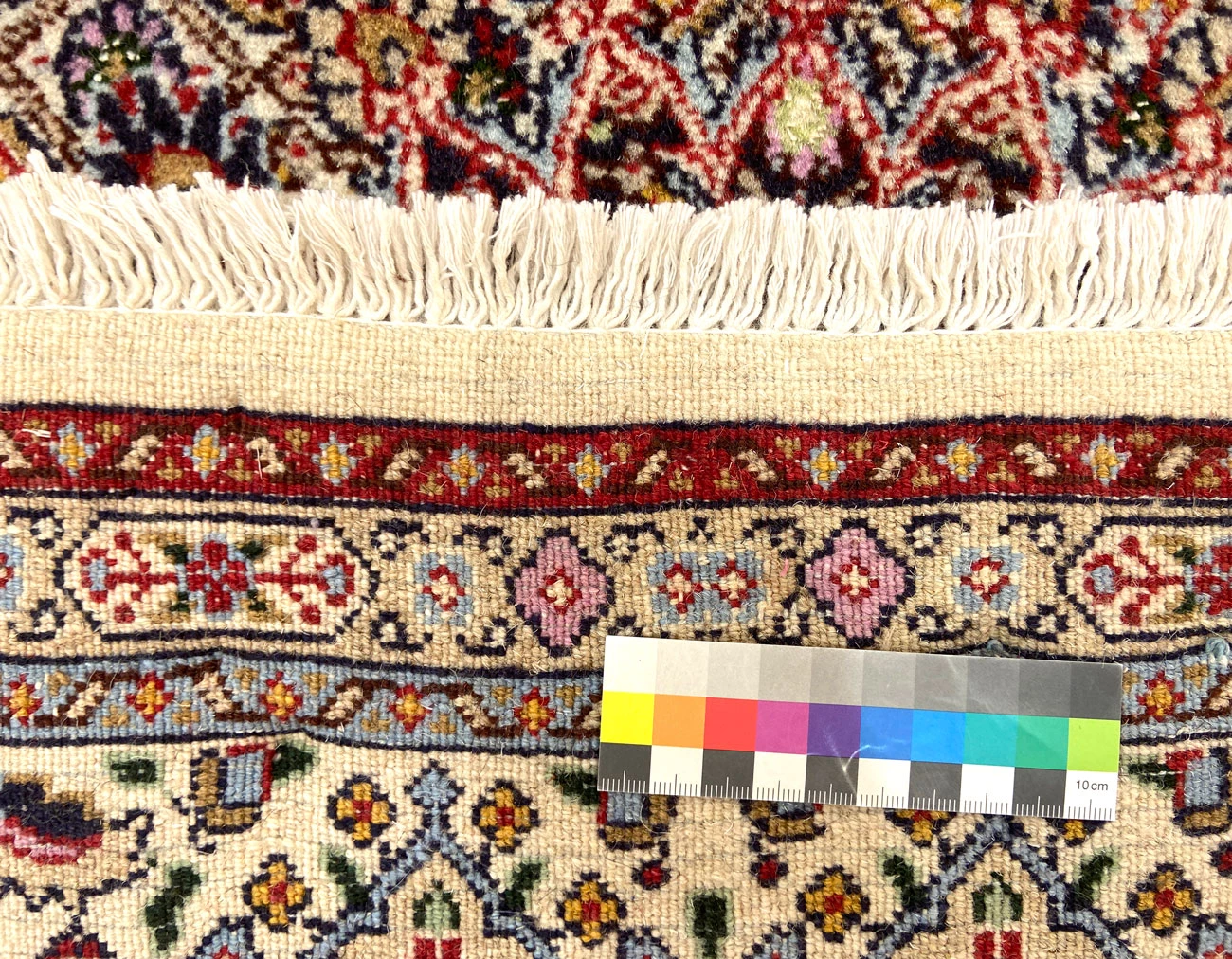 Handgeknüpfter Moud Perserteppich, 150 × 99 cm, Wolle & Seide