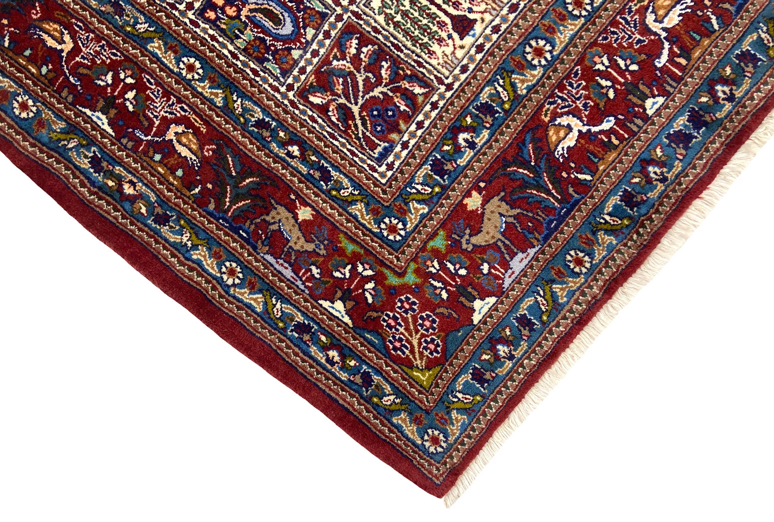 Moud Perserteppich 153 × 99 cm aus Wolle & Seide, handgeknüpft