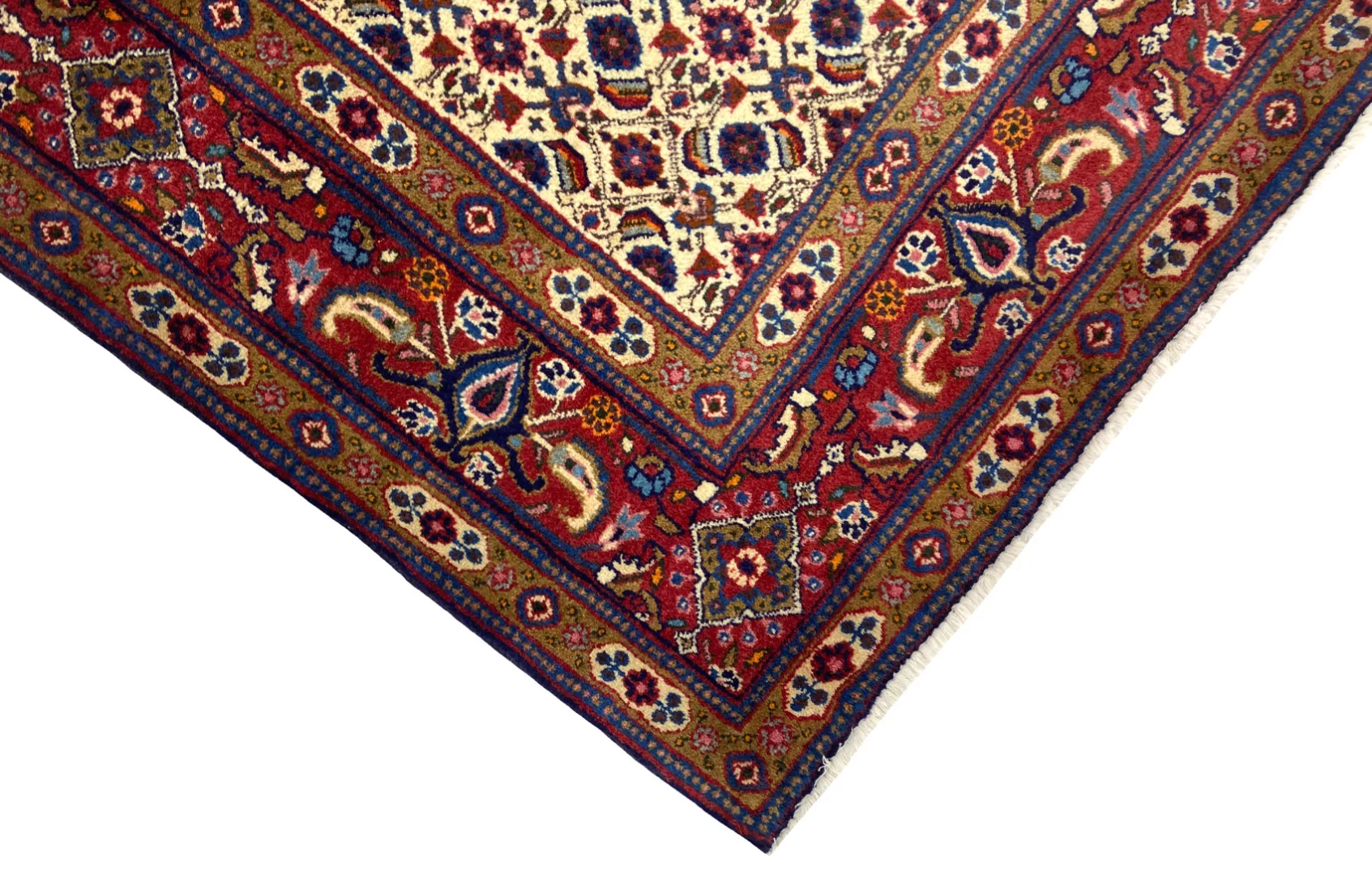 Moud Perserteppich aus Iran, 195 × 79 cm
