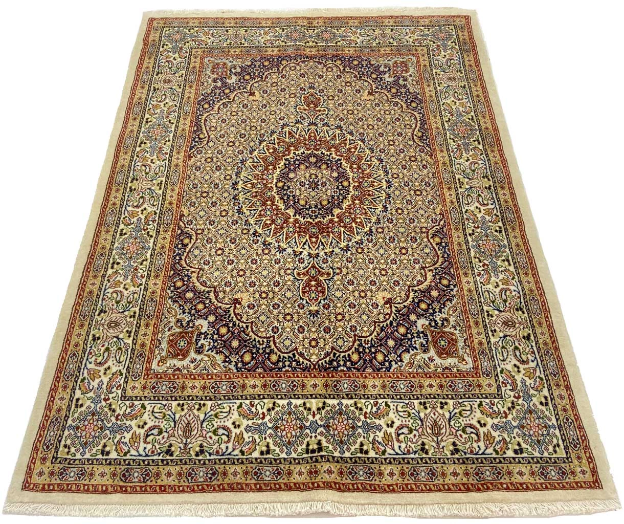 Moud Perserteppich aus Iran, 206 × 148 cm