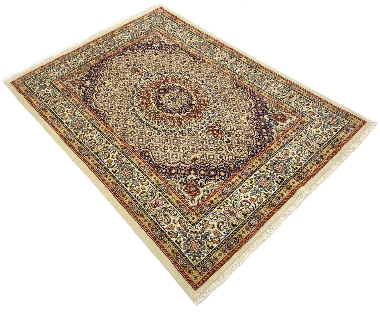 Moud Perserteppich aus Iran, 206 × 148 cm
