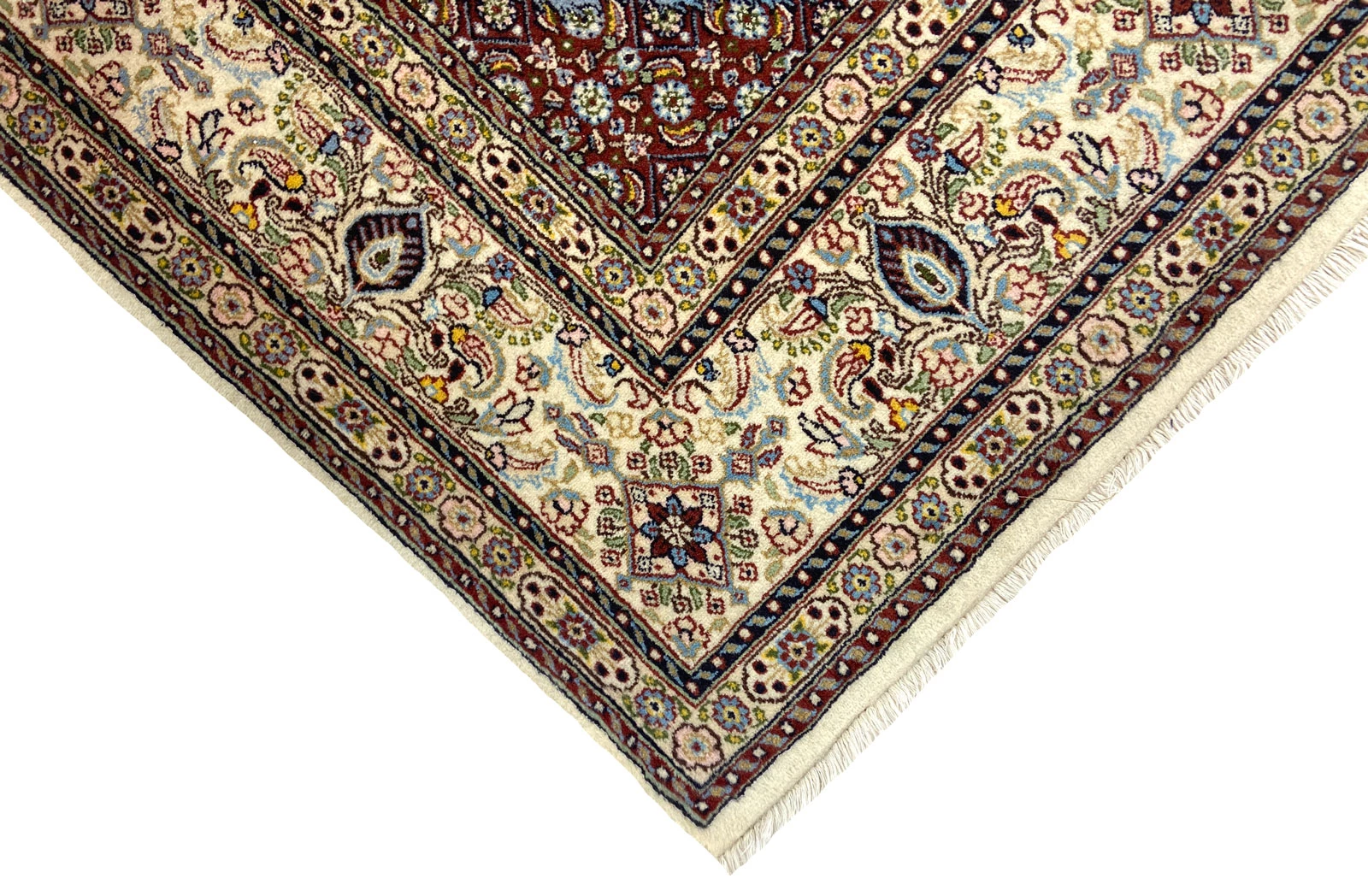 orientteppich-moud-207-x-151-cm-300000-knoten-handgeknupft-3 Handgeknüpfter Moud Perserteppich 207 × 151 cm