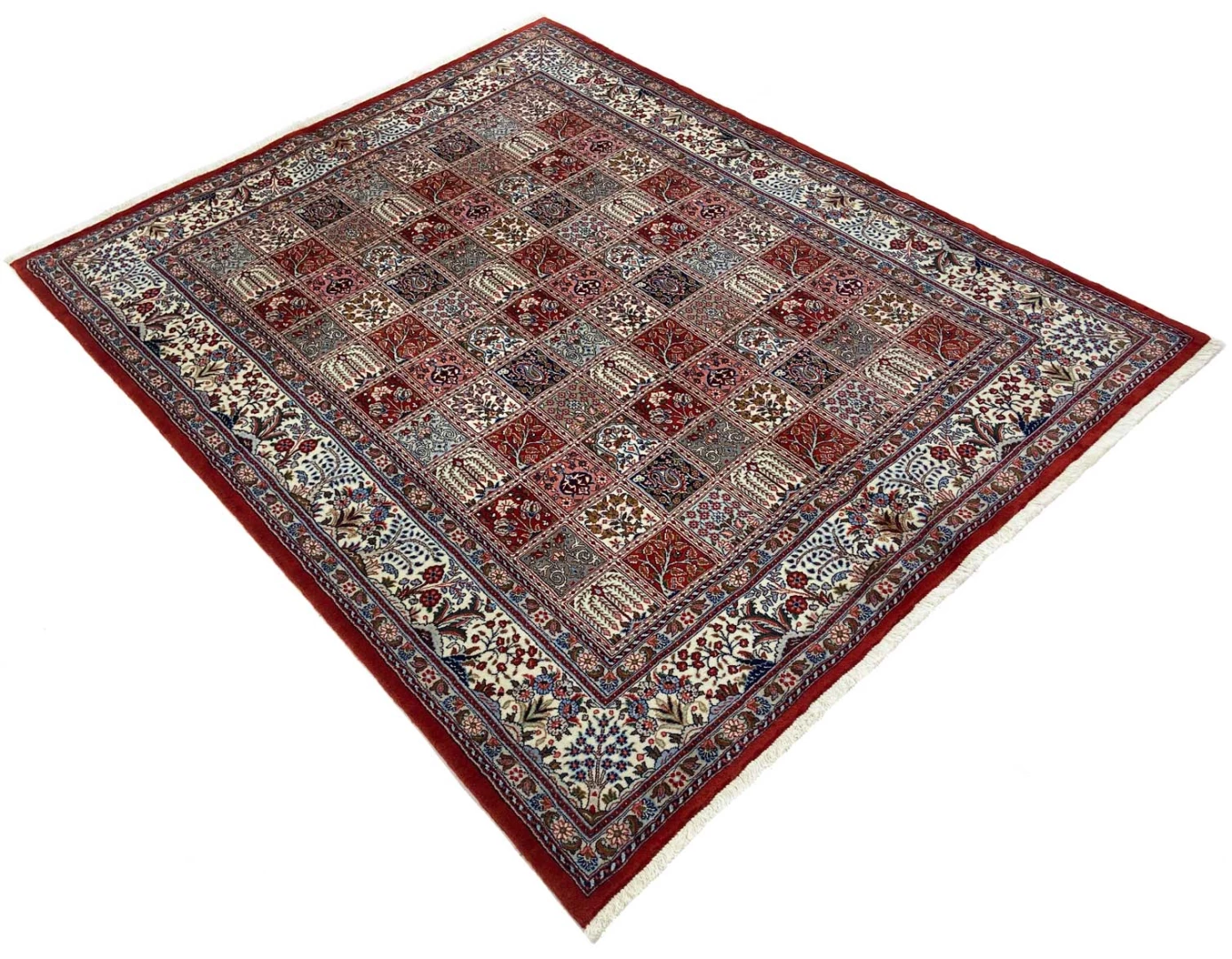 orientteppich-moud-229-x-180-cm-360000-knoten-m-handgeknupft-2 Handgeknüpfter Moud Perserteppich 229 × 180 cm