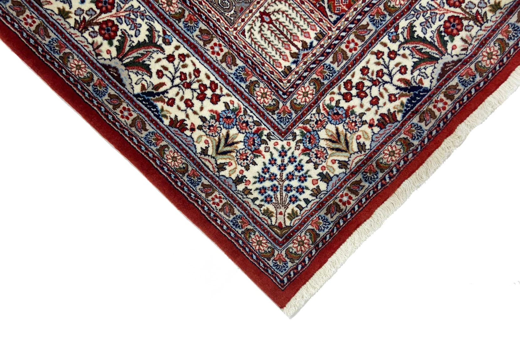 orientteppich-moud-229-x-180-cm-360000-knoten-m-handgeknupft-3 Handgeknüpfter Moud Perserteppich 229 × 180 cm
