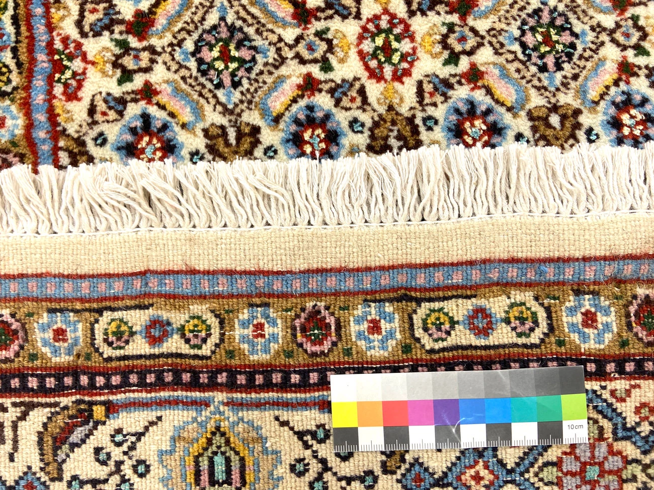 Moud Perserteppich 242 × 79 cm aus Wolle & Seide, handgeknüpft