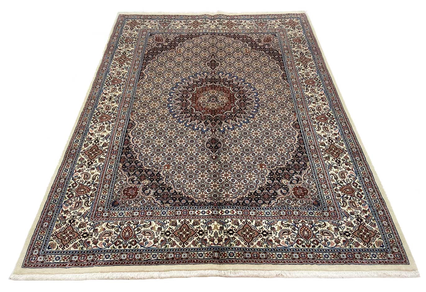 Handgeknüpfter Moud Perserteppich 243 × 181 cm