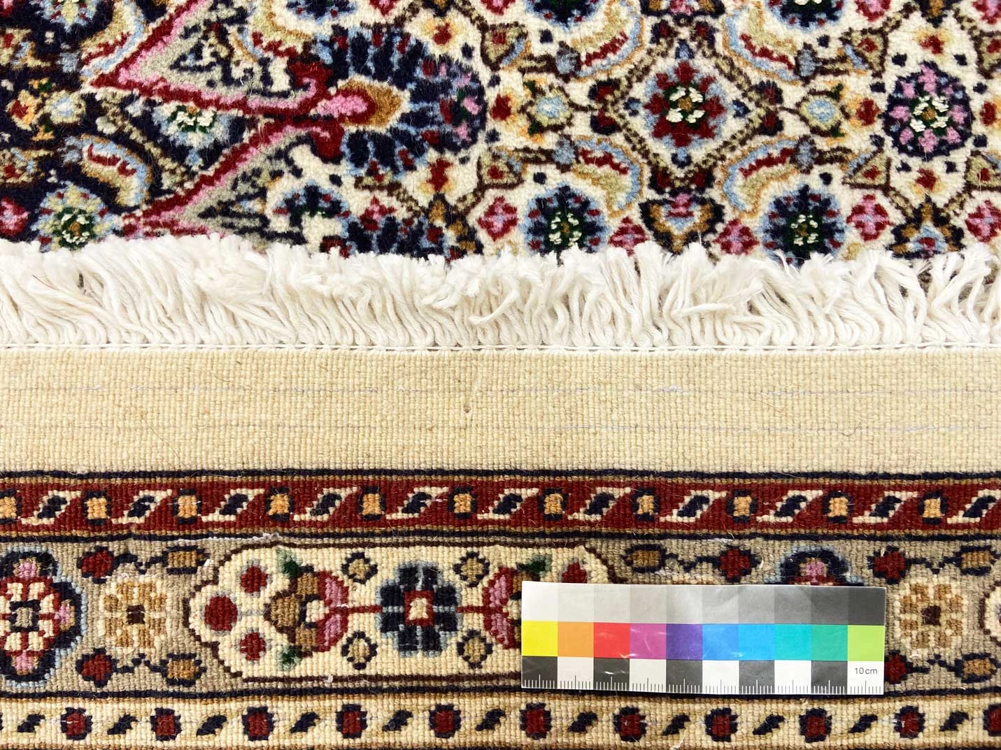 Moud Perserteppich 245 × 182 cm aus Wolle & Seide, handgeknüpft