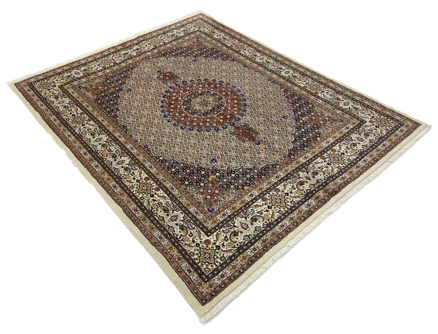 Moud Perserteppich aus Iran, 248 × 198 cm