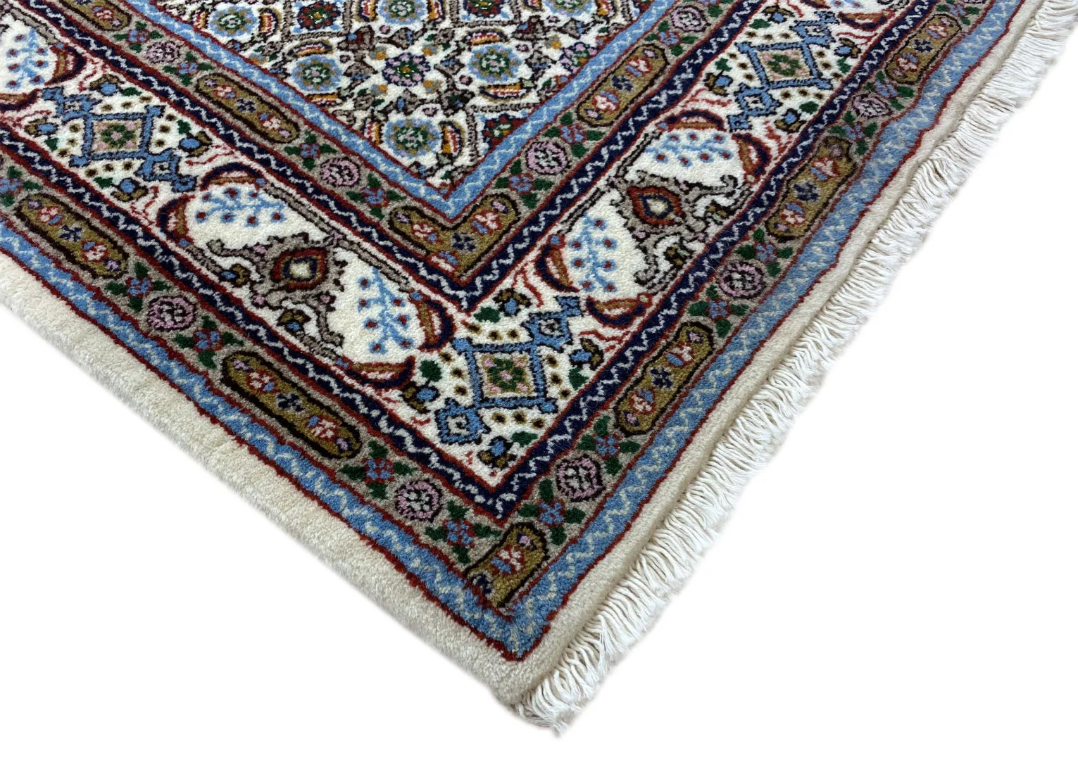 Moud Perserteppich aus Iran, 249 × 80 cm