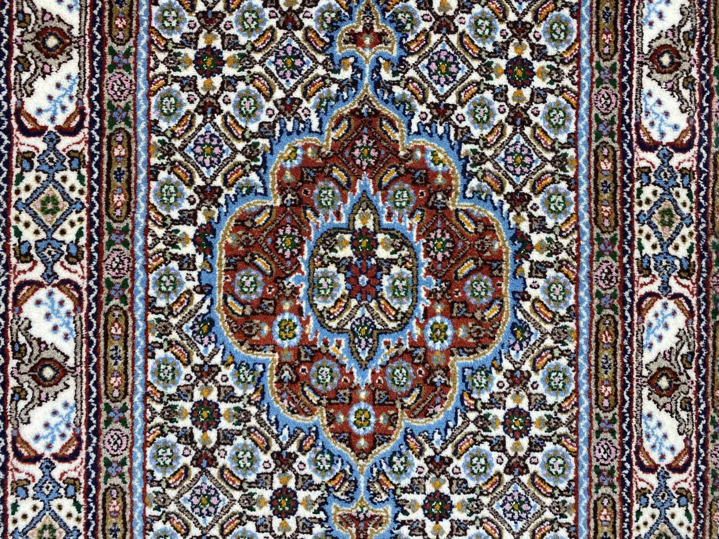 Moud Perserteppich aus Iran, 249 × 80 cm