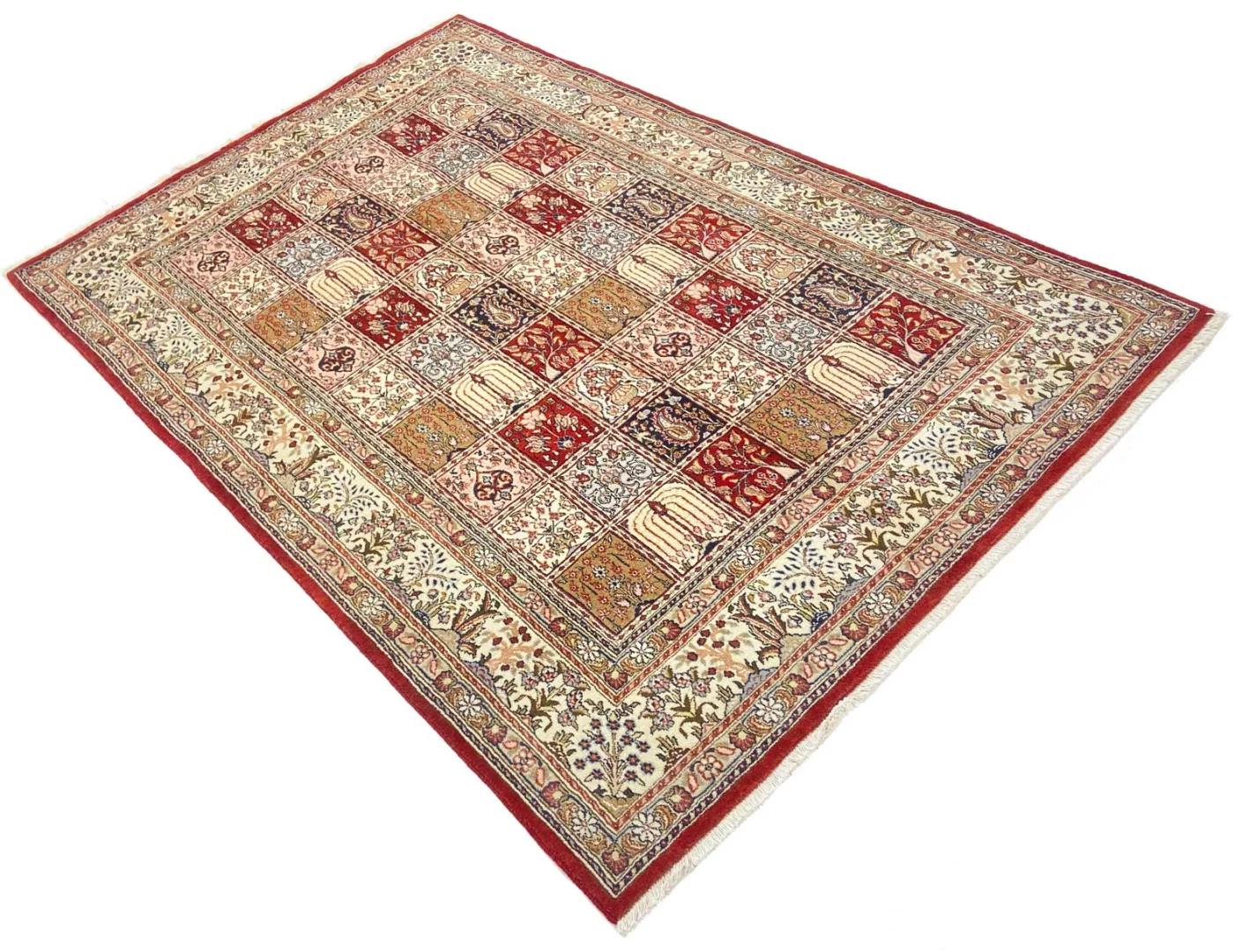 orientteppich-moud-260-x-169-cm-herati-muster-360000-knoten-handgeknupft-2 Handgeknüpfter Moud Herati Perserteppich, 260 × 169 cm, Wolle & Seide