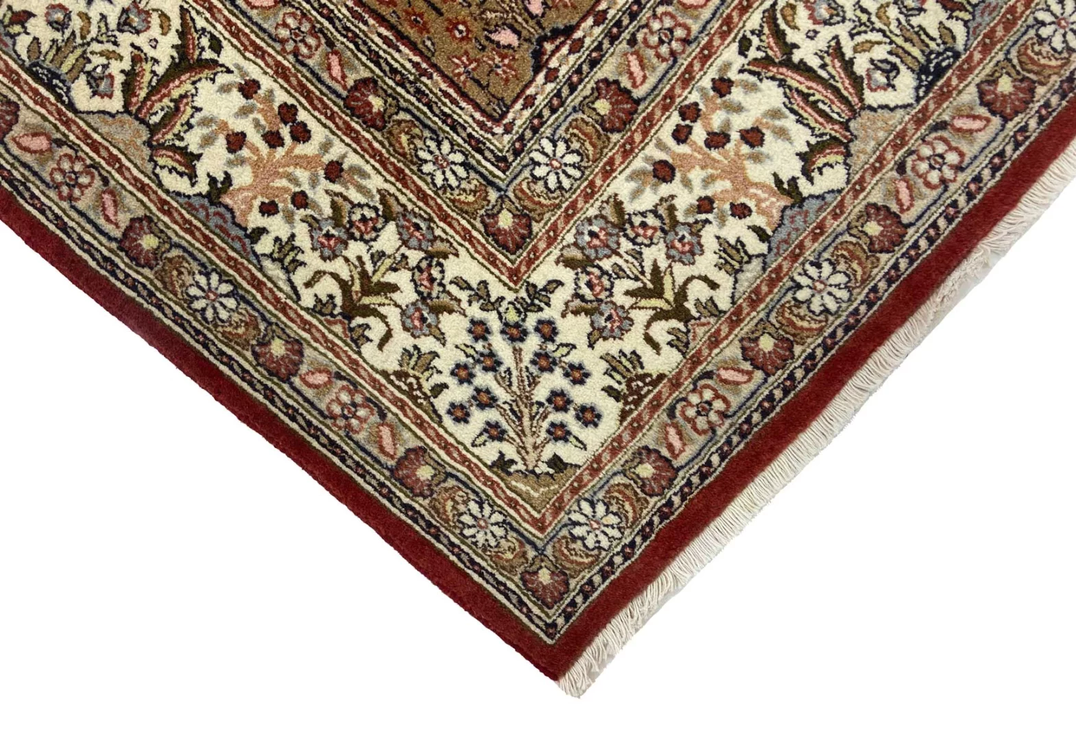 orientteppich-moud-260-x-169-cm-herati-muster-360000-knoten-handgeknupft-3 Handgeknüpfter Moud Herati Perserteppich, 260 × 169 cm, Wolle & Seide