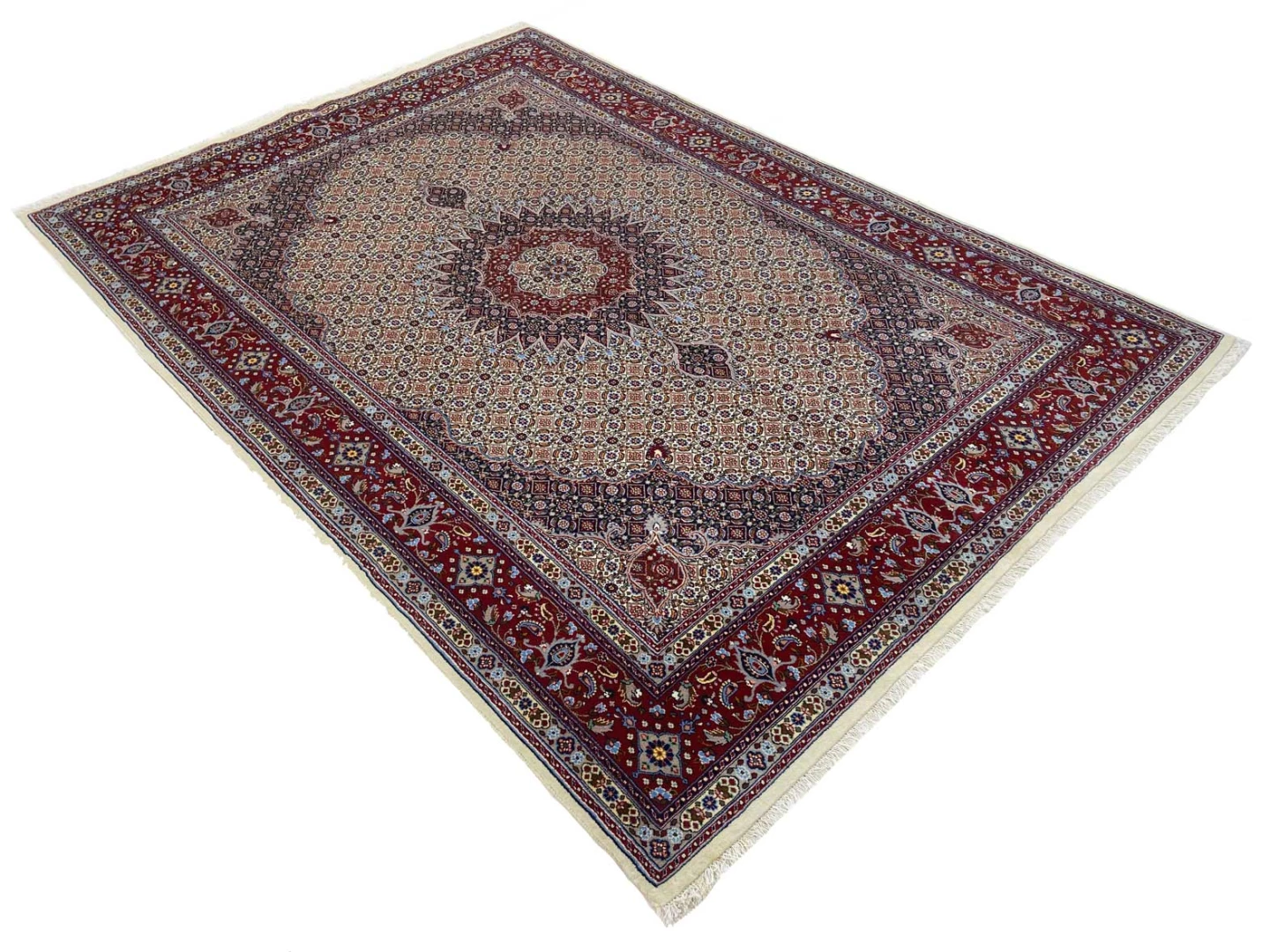 Moud Perserteppich aus Iran, 284 × 201 cm