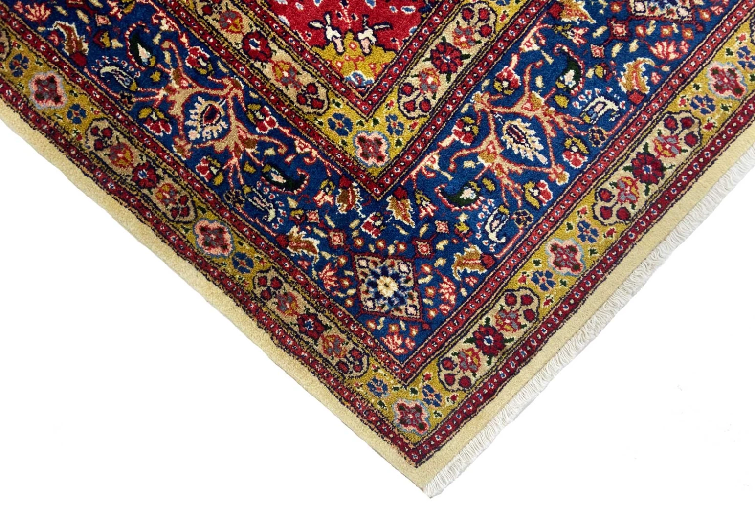 Handgeknüpfter Moud Perserteppich, 293 × 194 cm, Wolle & Seide