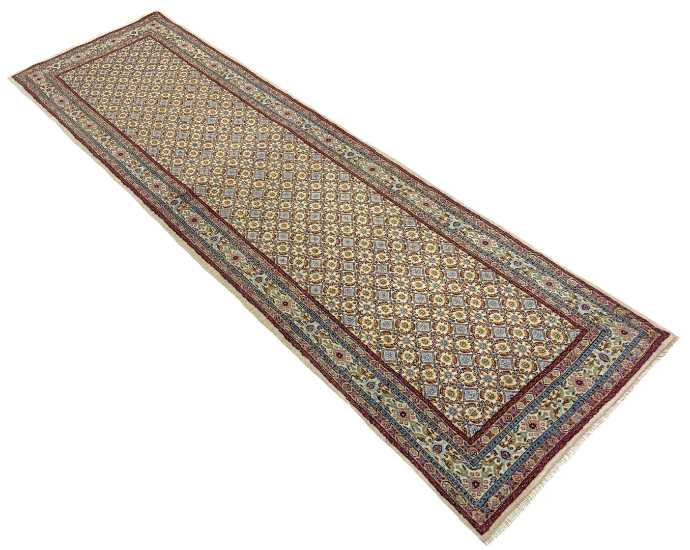 Moud Herati Perserteppich aus Iran, 295 × 84 cm