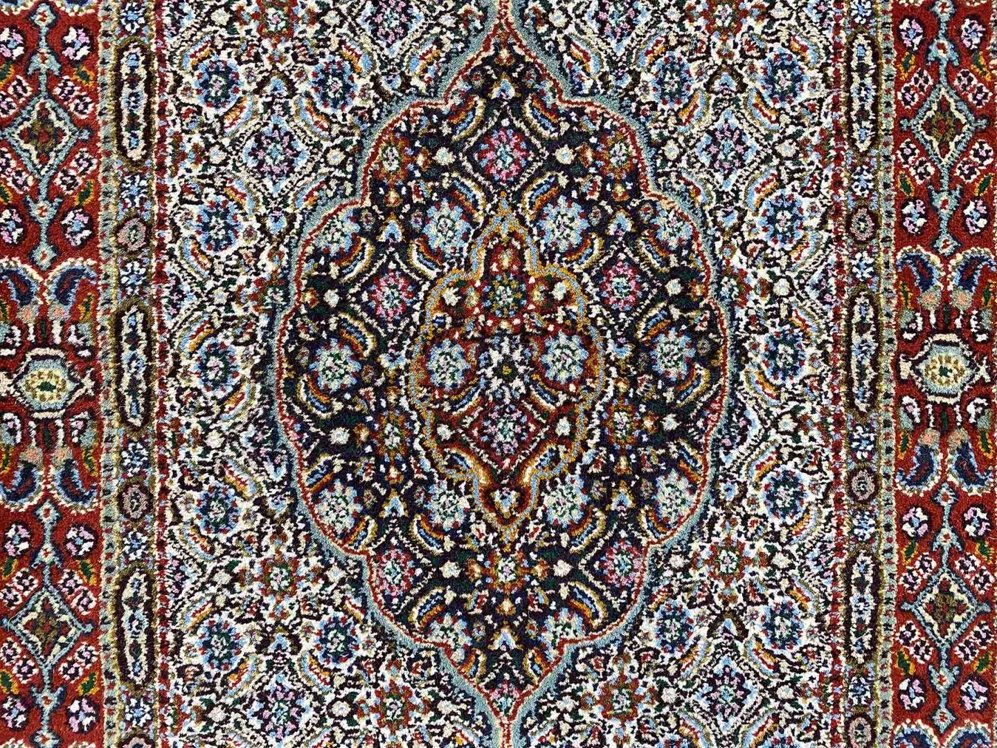 Moud Herati Perserteppich aus Iran, 305 × 79 cm