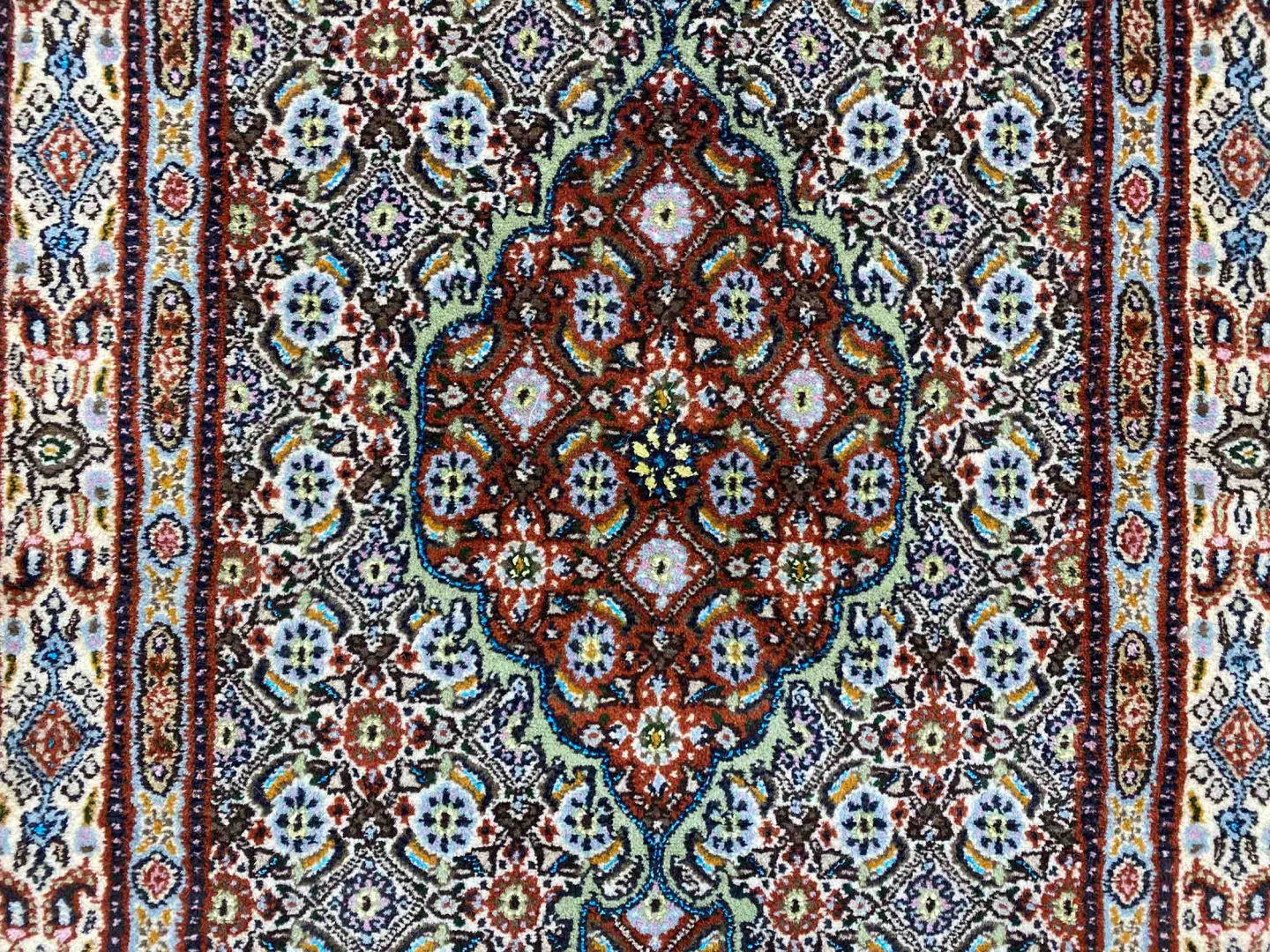 Moud Perserteppich aus Iran, 312 × 81 cm