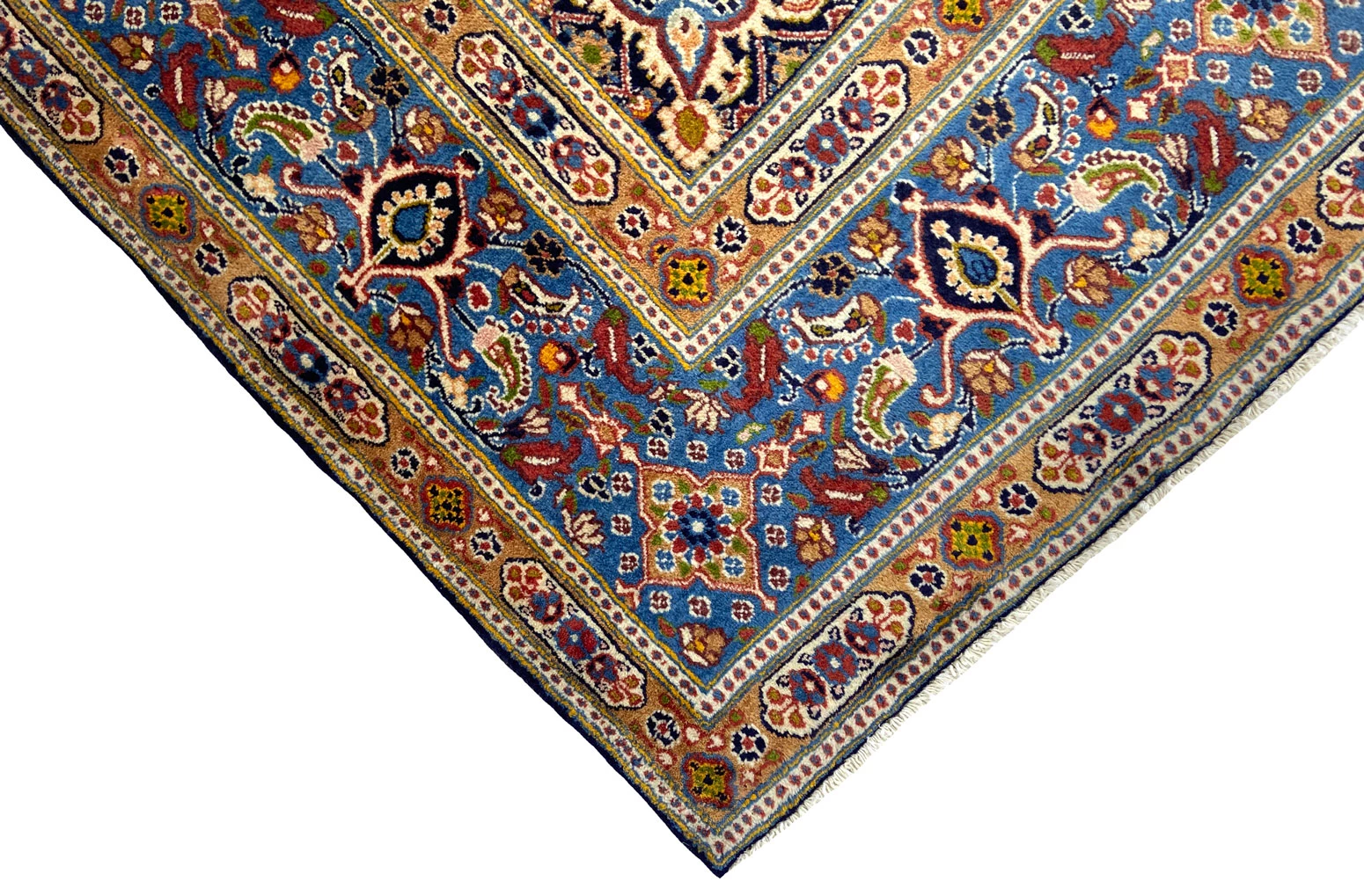 moud-orientteppich-316-x-209-cm-medaillon-design-handgeknupft-3 Moud Perserteppich aus Iran, 316 × 209 cm