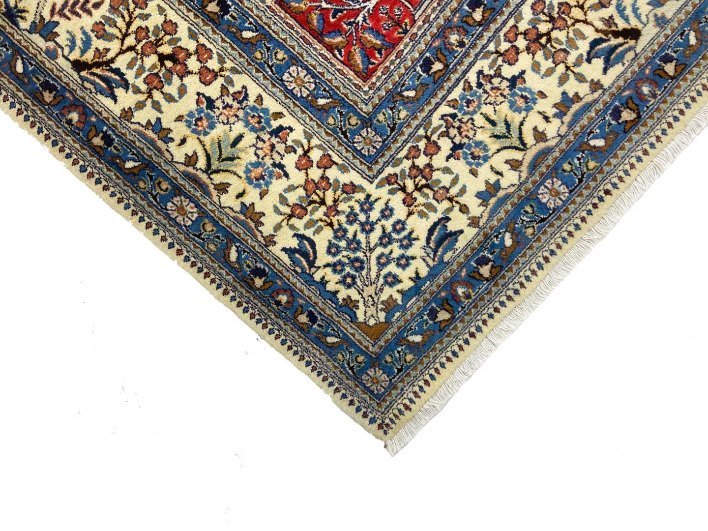 Moud Perserteppich 354 × 249 cm aus Wolle & Seide, handgeknüpft