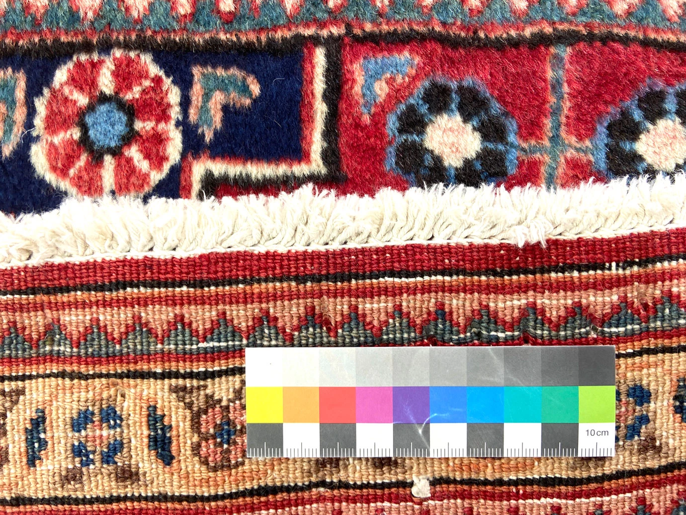 orientteppich-moud-99-x-65-cm-medaillon-360000-knoten-handgeknupft-3 Handgeknüpfter Moud Perserteppich 99 × 65 cm
