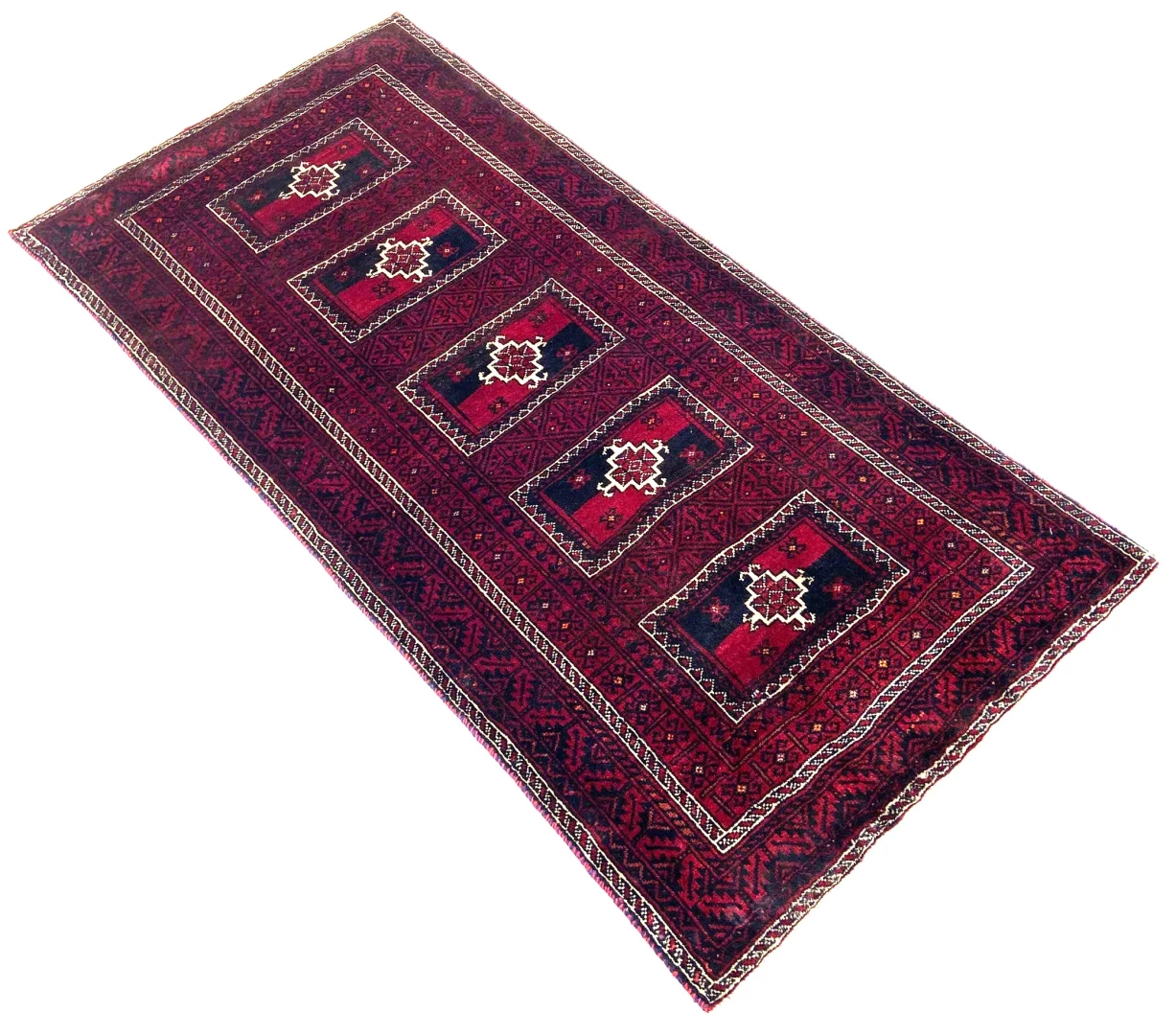 Baluch Perserteppich 165 × 81 cm aus Wolle, handgeknüpft