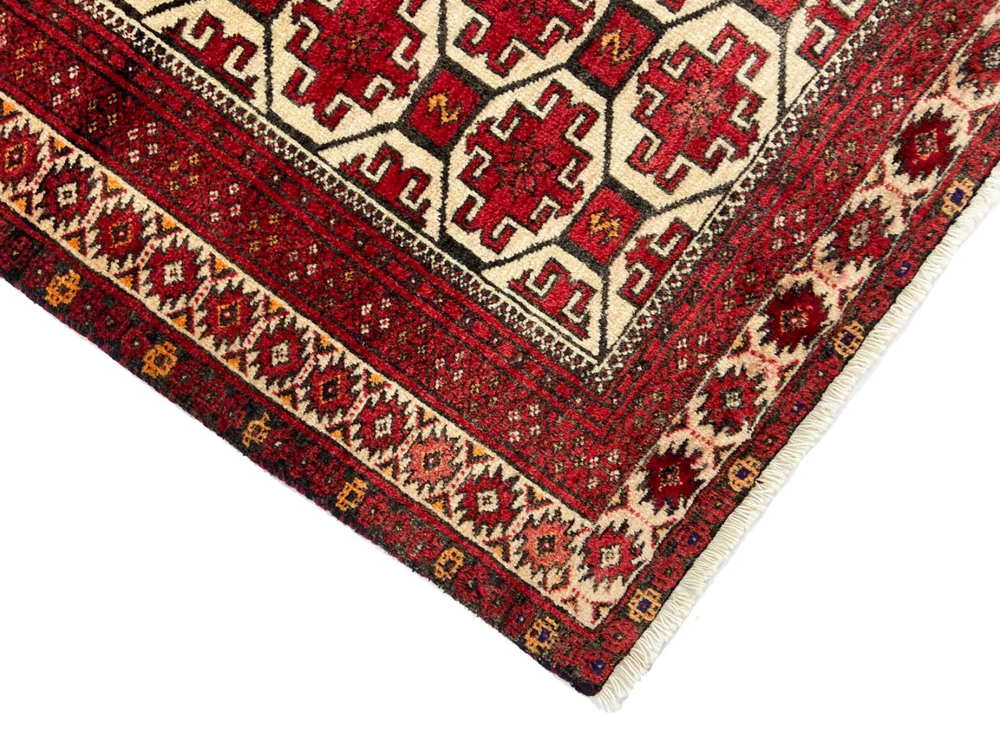 handgeknupfter-belutsch-teppich-174-x-86-cm-120000-knoten-orientteppich-3 Handgeknüpfter Baluch Perserteppich, 174 × 86 cm, Wolle