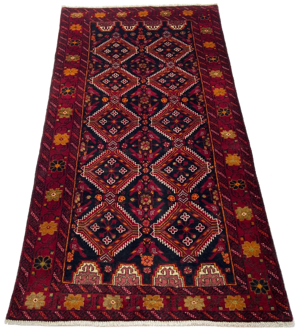 Handgeknüpfter Baluch Perserteppich 183 × 98 cm