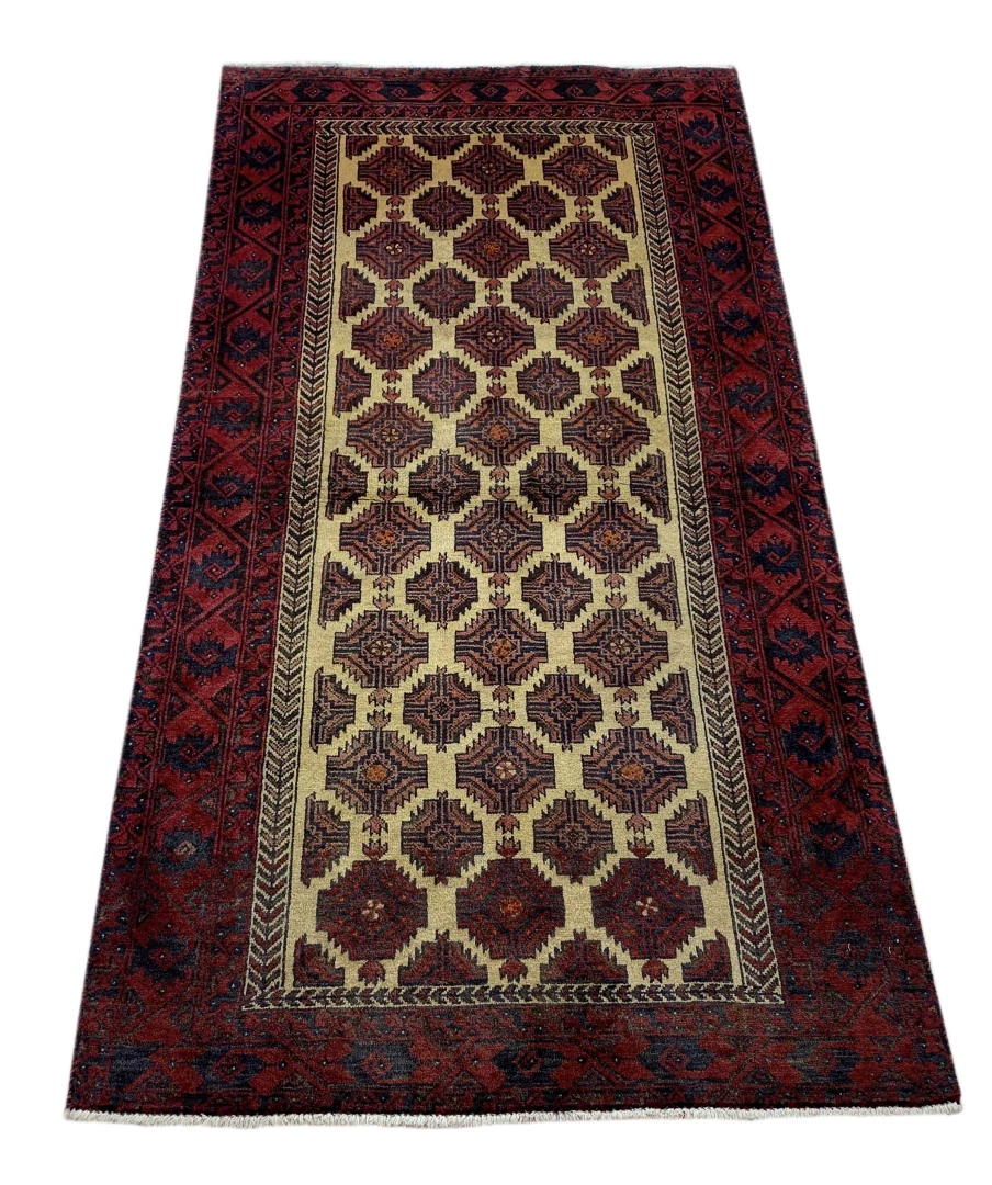 Handgeknüpfter Orientteppich 190 × 96 cm
