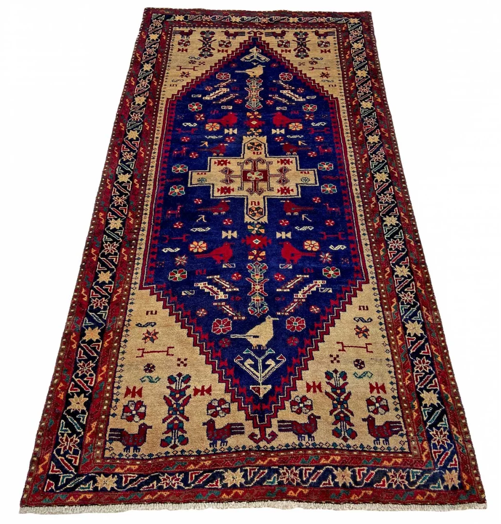 belutsch-teppich-237-x-119-cm-120000-knoten-m-handgeknupft-1 Baluch Perserteppich 237 × 119 cm aus Wolle, handgeknüpft