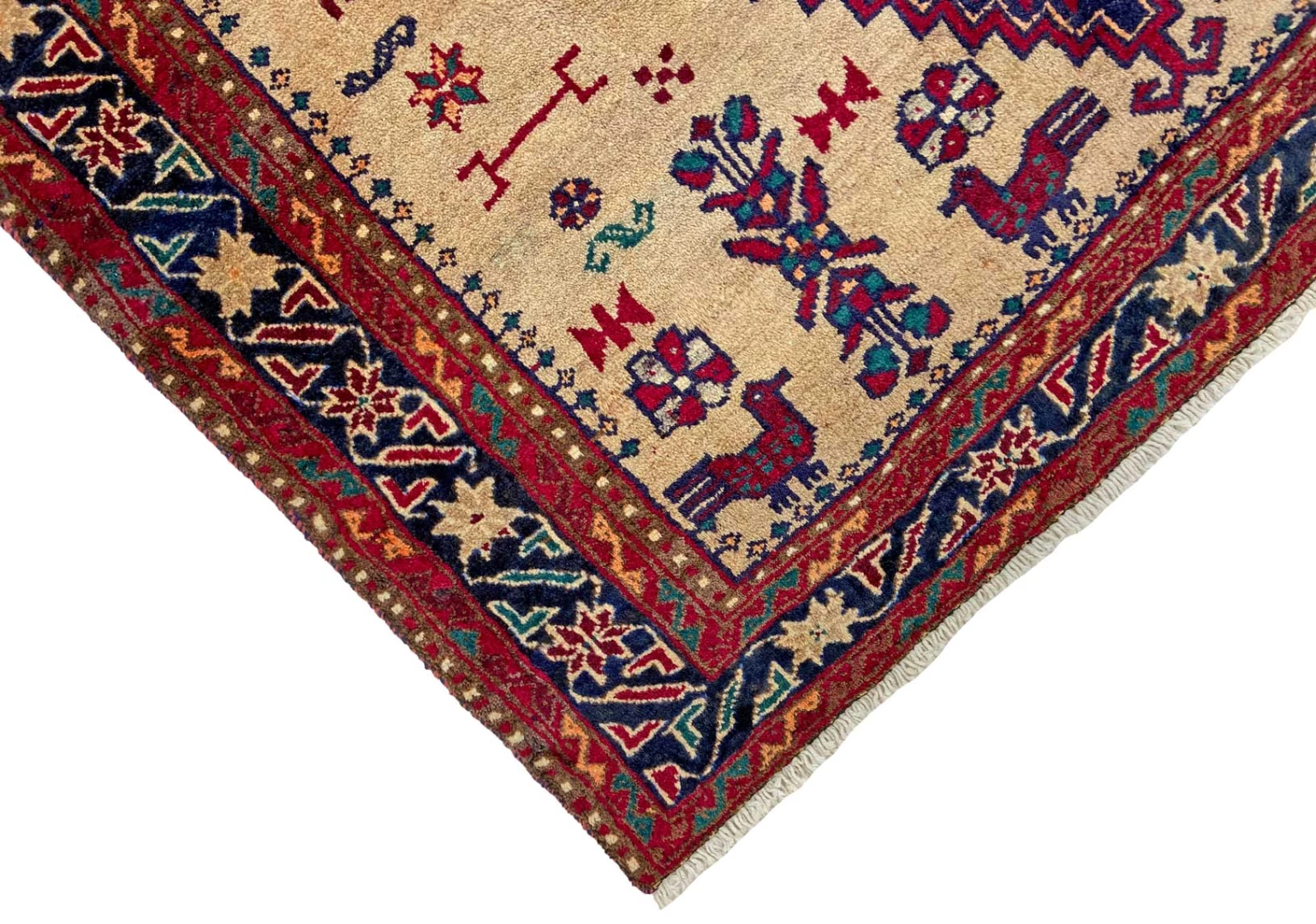 belutsch-teppich-237-x-119-cm-120000-knoten-m-handgeknupft-3 Baluch Perserteppich 237 × 119 cm aus Wolle, handgeknüpft