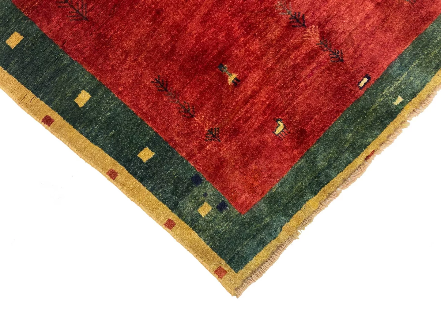 gabbeh-teppich-129-x-100-cm-50000-knoten-m-handgeknupft-3 Gabbeh Perserteppich 129 × 100 cm aus Wolle, handgeknüpft