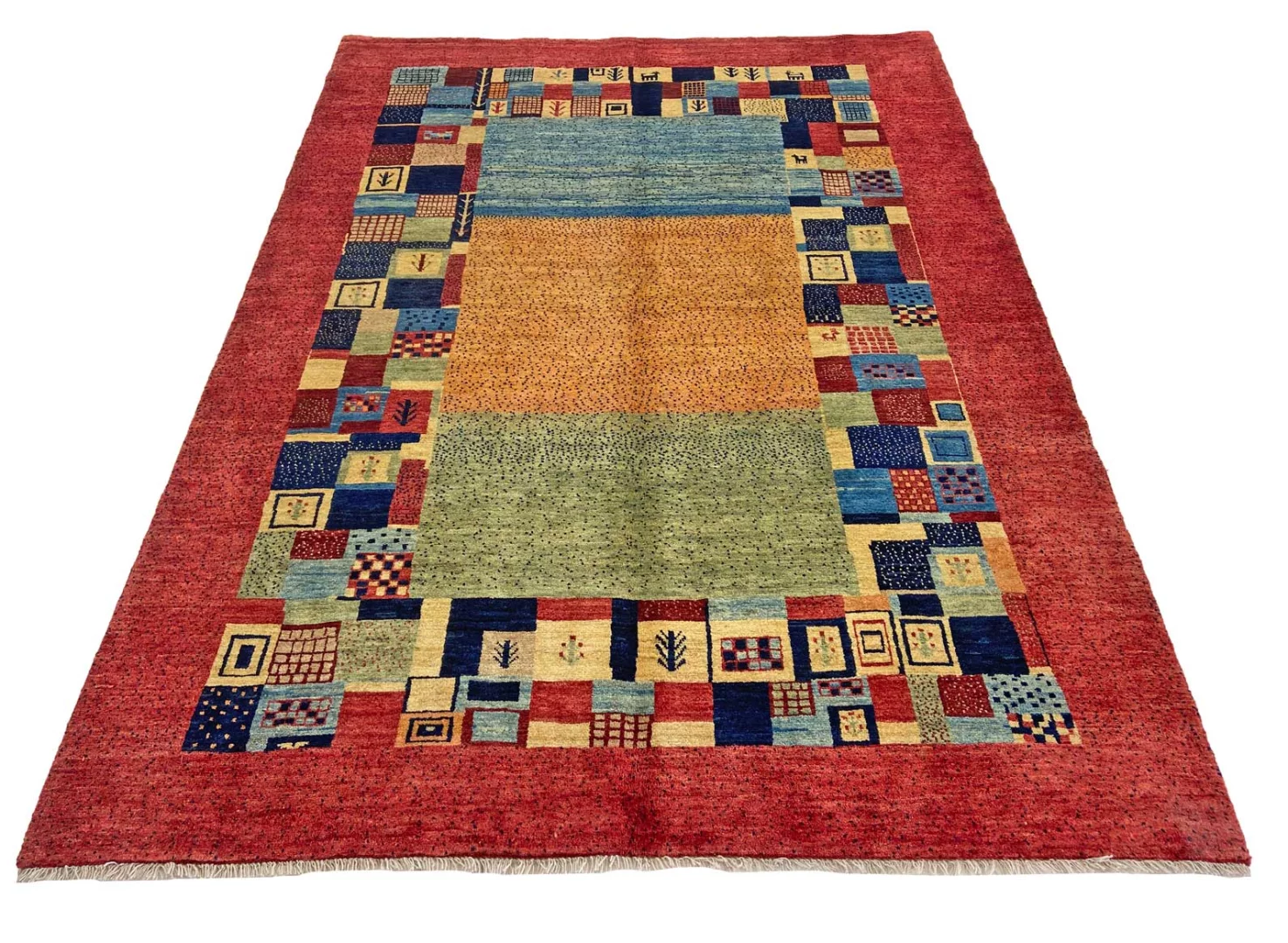 Gabbeh Perserteppich 245 × 181 cm aus Wolle, handgeknüpft
