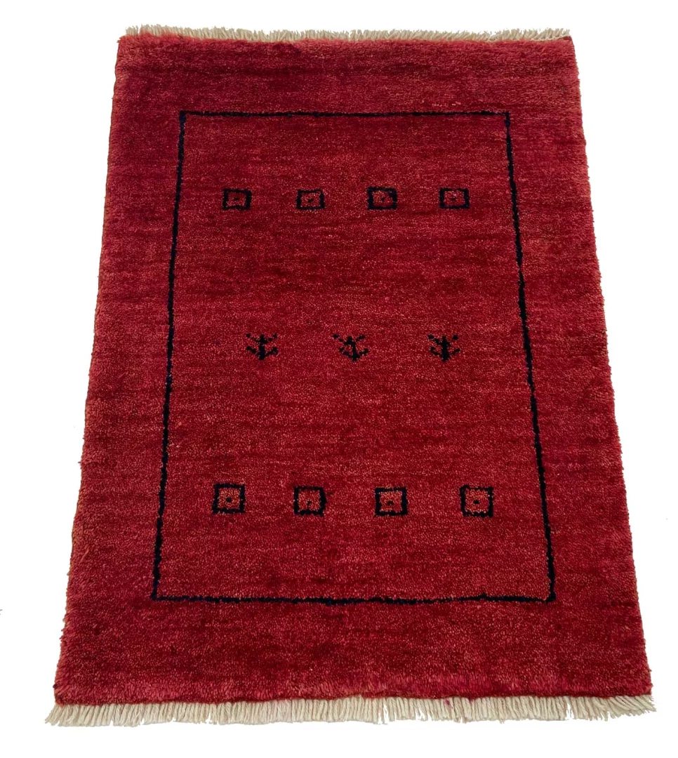 gabbeh-teppich-85-x-62-cm-50000-180000-knoten-handgeknupft-1 Gabbeh Perserteppich 85 × 62 cm aus Wolle, handgeknüpft