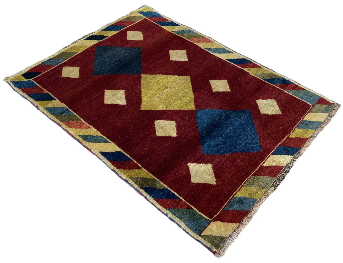 Handgeknüpfter Gabbeh Perserteppich, 143 × 106 cm, Wolle