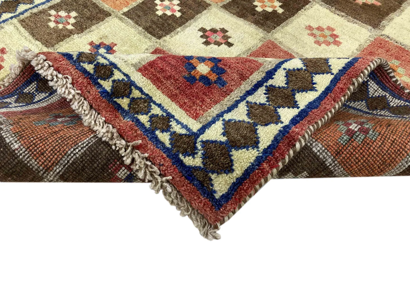 gabbeh-shuli-154-x-111-cm-handgeknupft-rot-beige-perserteppich-5 Handgeknüpfter Gabbeh Perserteppich 154 × 111 cm