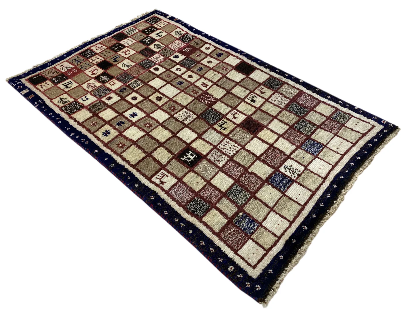 gabbeh-shuli-154-x-97-cm-handgeknupft-kunstwerk-aus-iran-2 Gabbeh Perserteppich 154 × 97 cm aus Wolle, handgeknüpft