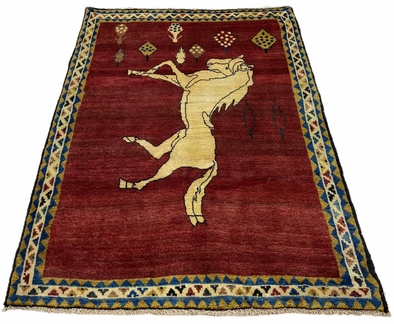 Handgeknüpfter Gabbeh Perserteppich, 171 × 121 cm, Wolle
