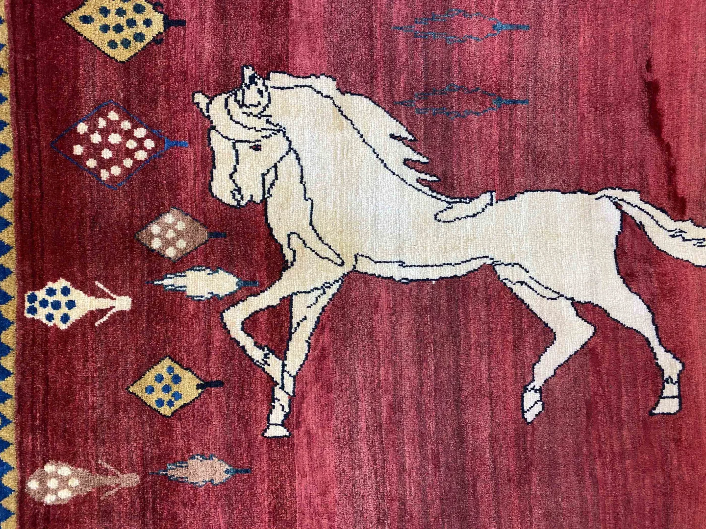 Handgeknüpfter Gabbeh Perserteppich, 171 × 121 cm, Wolle