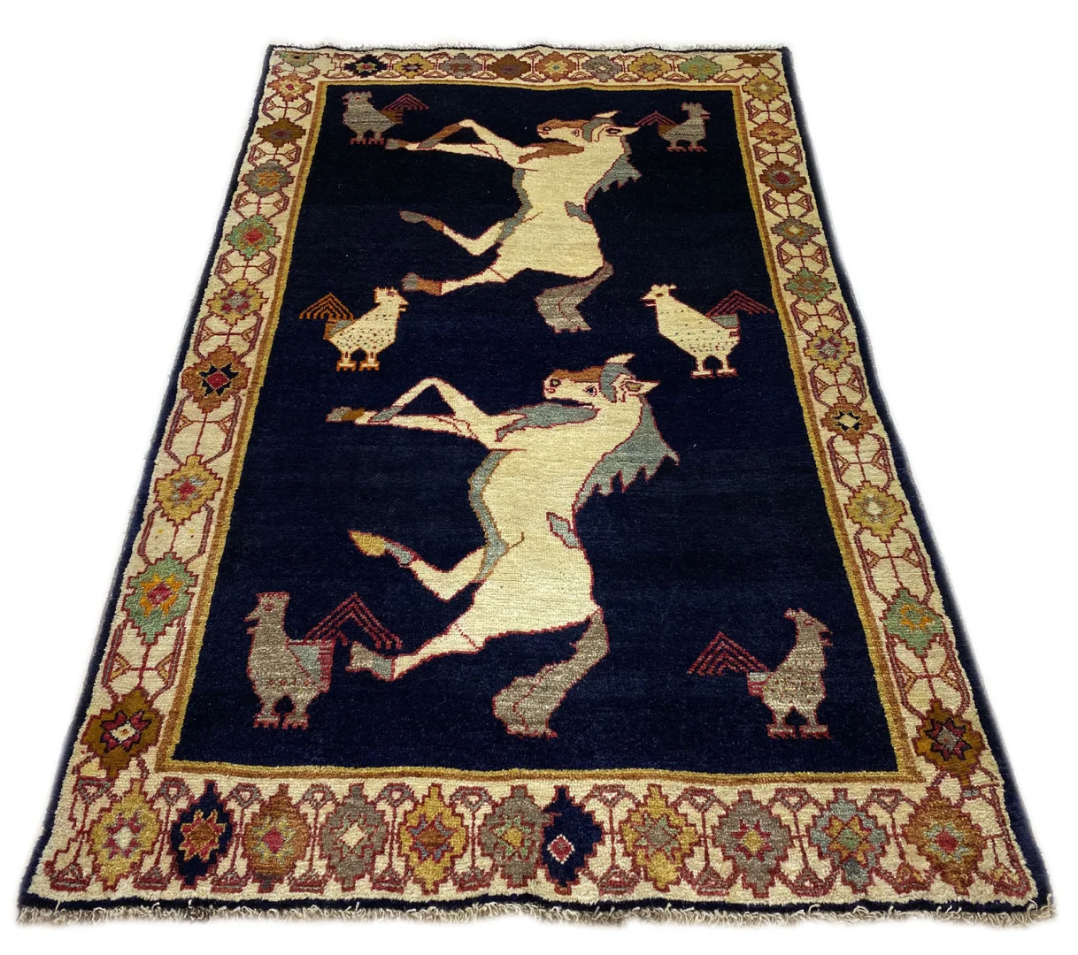 Handgeknüpfter Gabbeh Perserteppich, 197 × 129 cm, Wolle