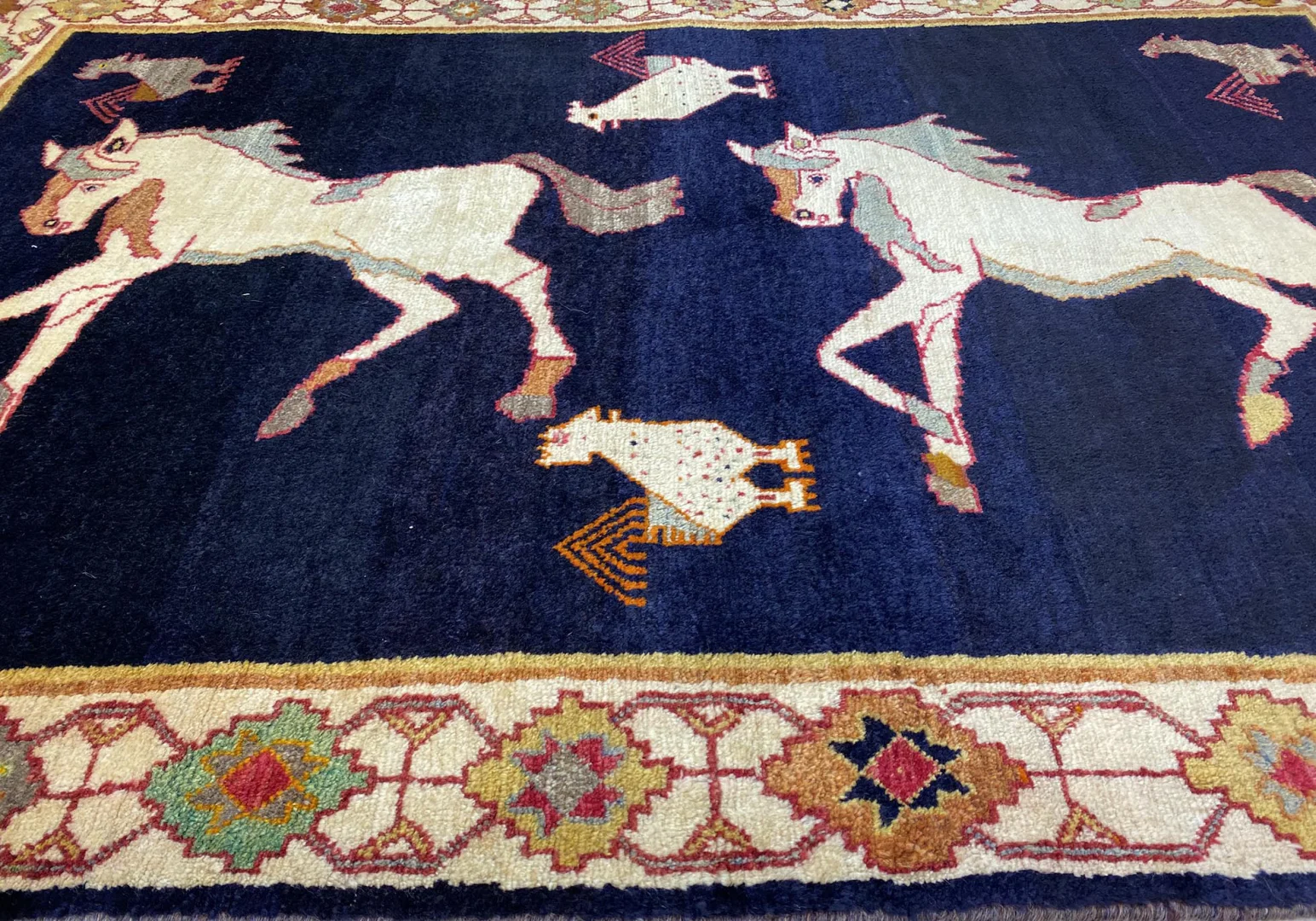 Handgeknüpfter Gabbeh Perserteppich, 197 × 129 cm, Wolle