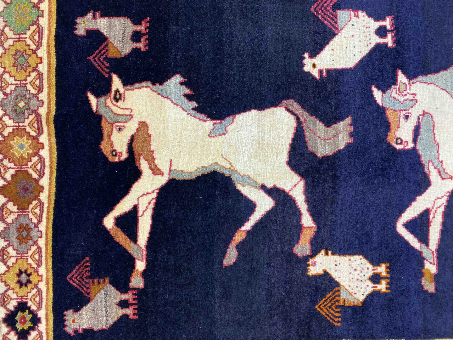 Handgeknüpfter Gabbeh Perserteppich, 197 × 129 cm, Wolle