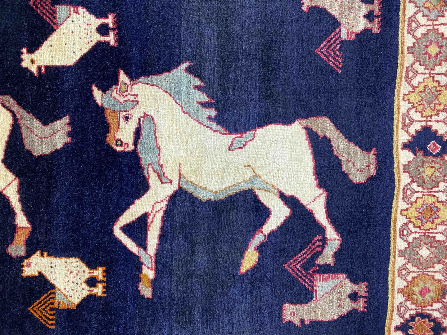 Handgeknüpfter Gabbeh Perserteppich, 197 × 129 cm, Wolle