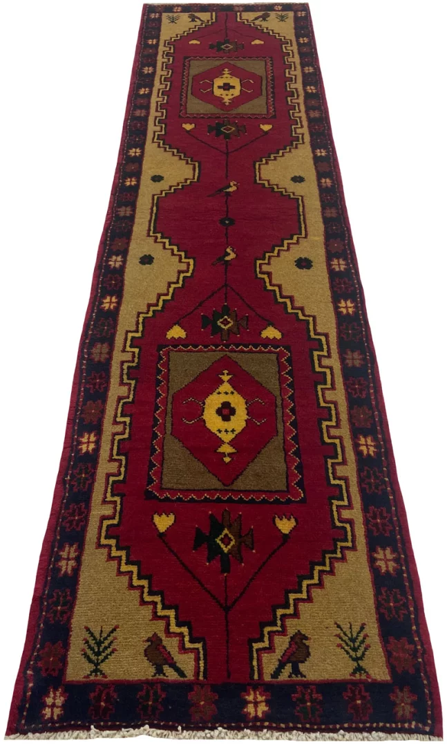 Perserteppich 260 × 64 cm aus Wolle, handgeknüpft