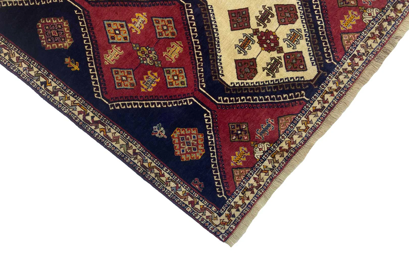 Handgeknüpfter Qashqai Perserteppich, 192 × 126 cm, Wolle