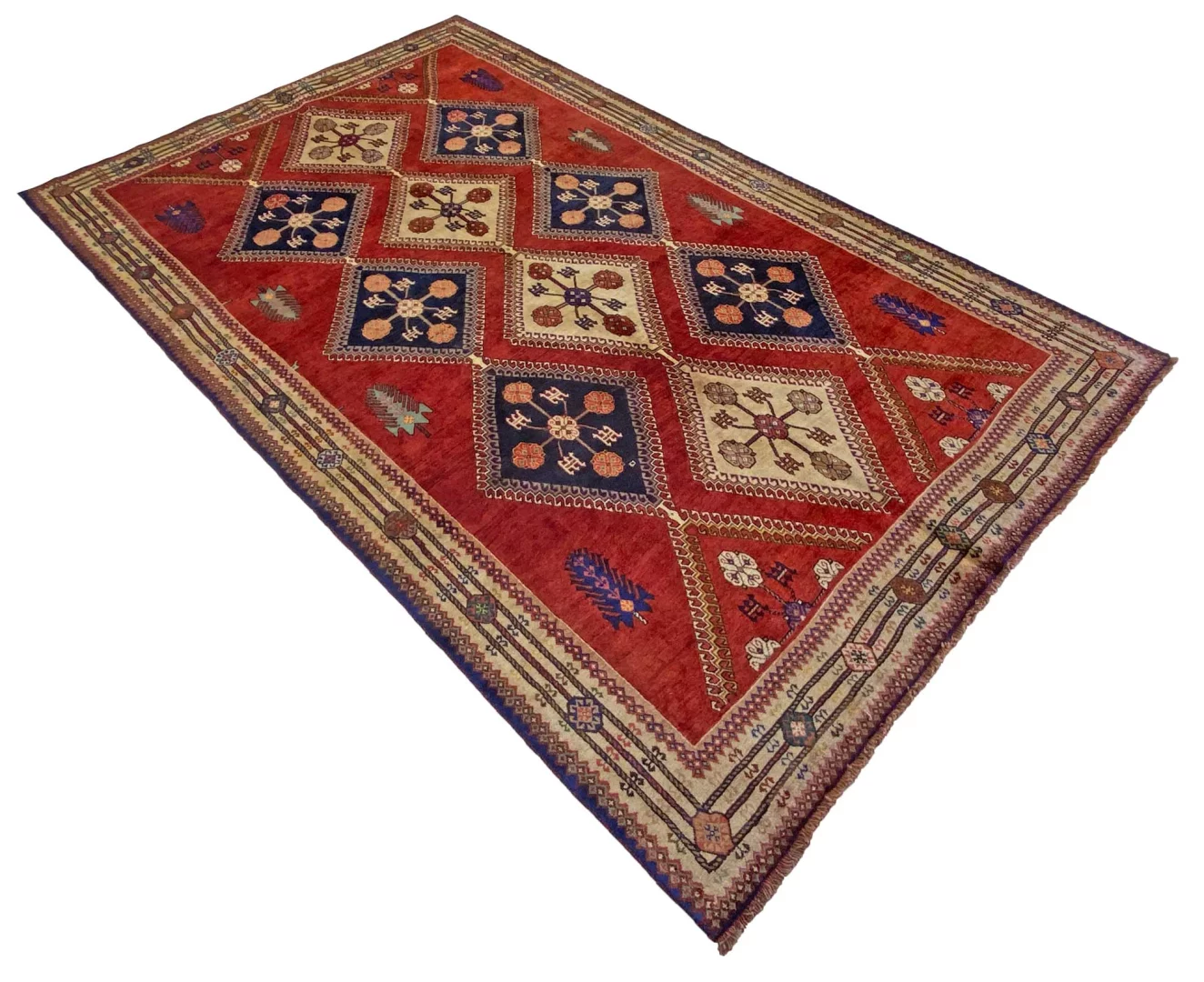 ghashghai-teppich-336-x-201-cm-250000-knoten-handgeknupft-2 Handgeknüpfter Qashqai Perserteppich 336 × 201 cm