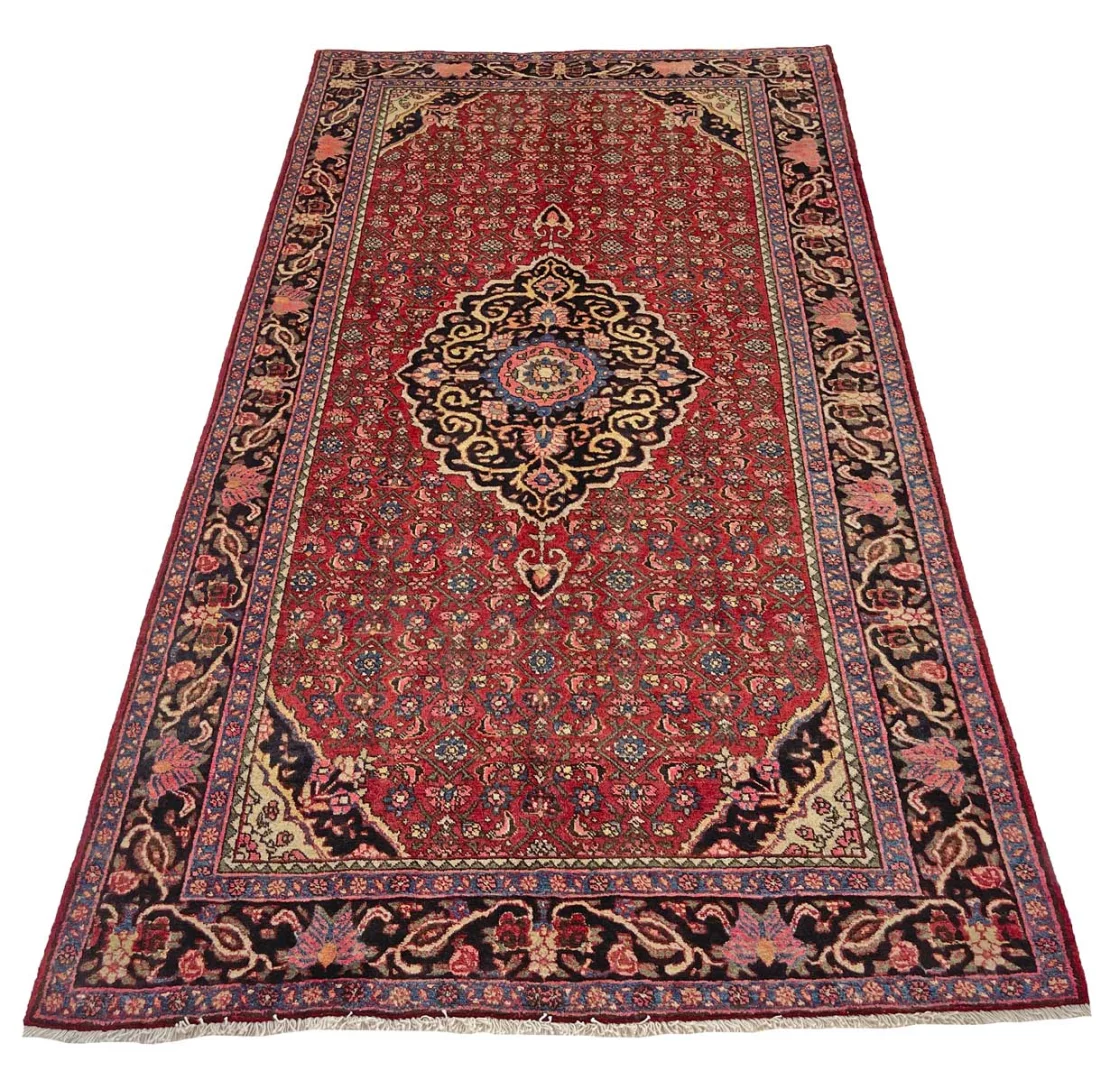 Handgeknüpfter Perserteppich, 235 × 131 cm, Wolle