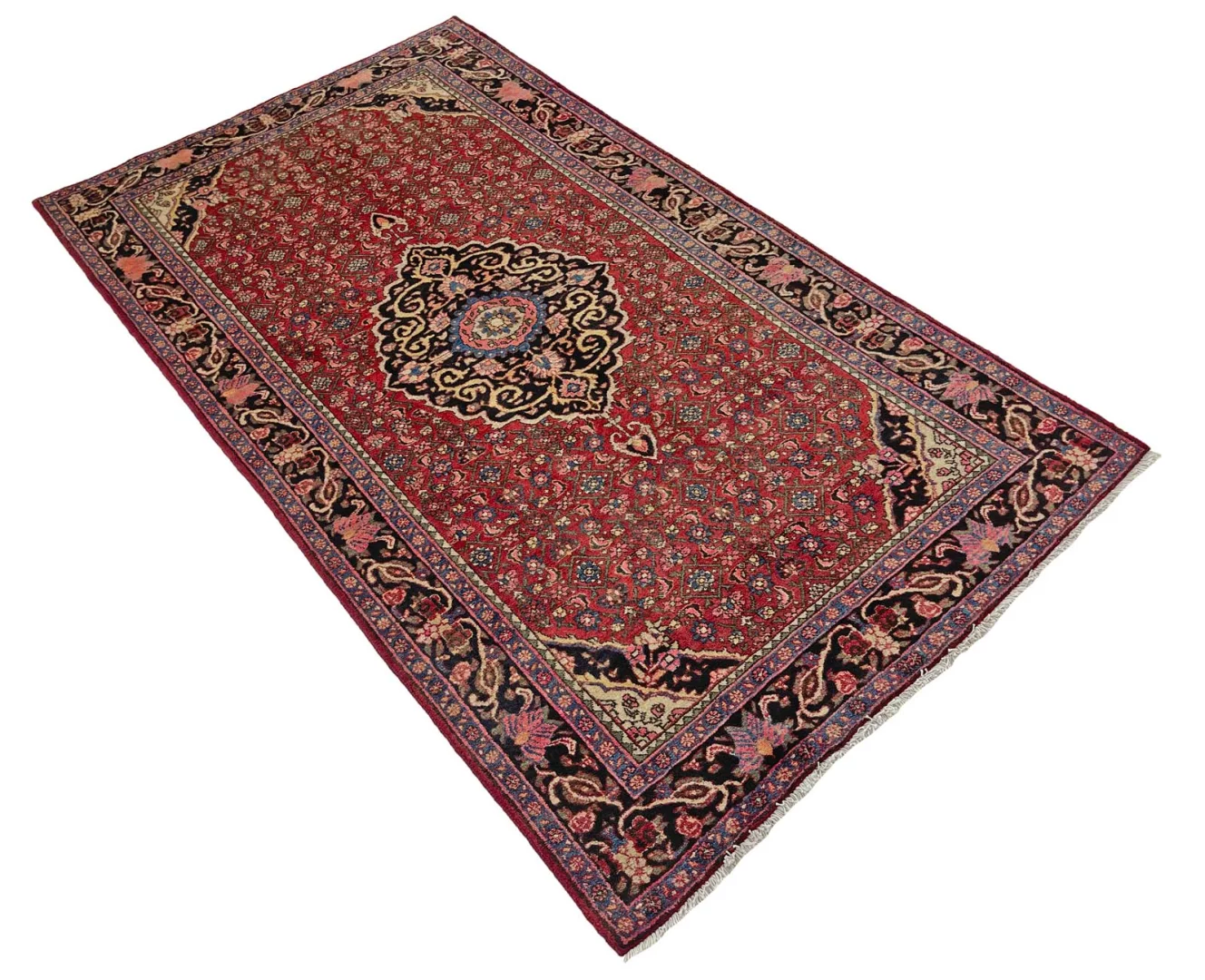 Handgeknüpfter Perserteppich, 235 × 131 cm, Wolle