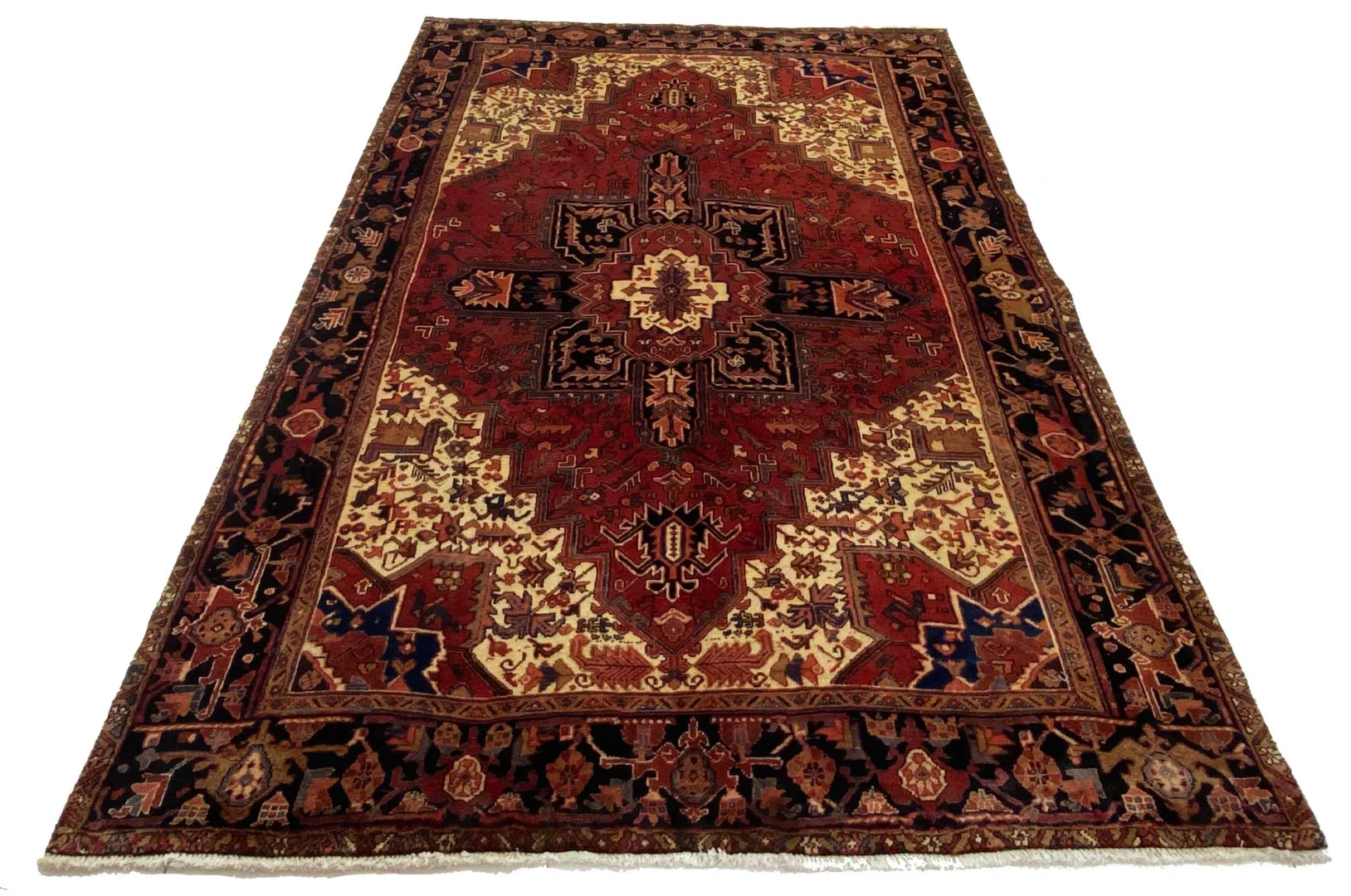 Handgeknüpfter Heriz Perserteppich, 324 × 209 cm, Wolle