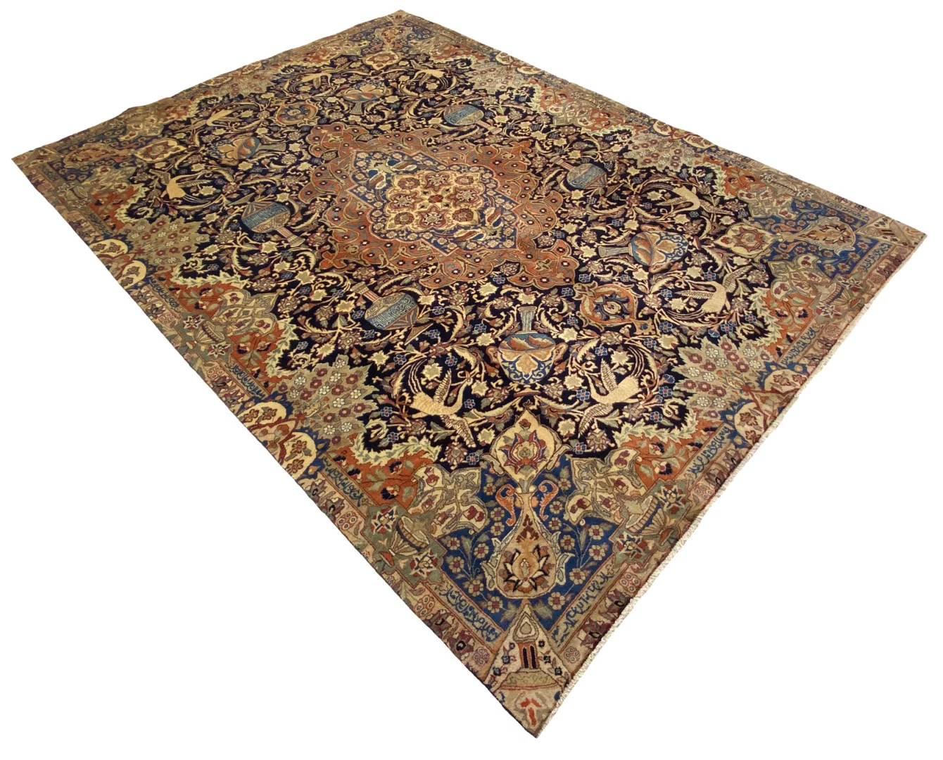 Kashmar Perserteppich 339 × 242 cm aus Wolle, handgeknüpft